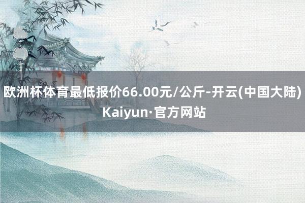 欧洲杯体育最低报价66.00元/公斤-开云(中国大陆) Kaiyun·官方网站