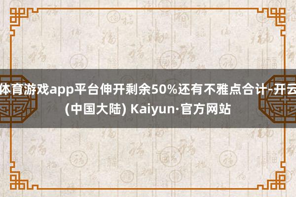 体育游戏app平台伸开剩余50%还有不雅点合计-开云(中国大陆) Kaiyun·官方网站